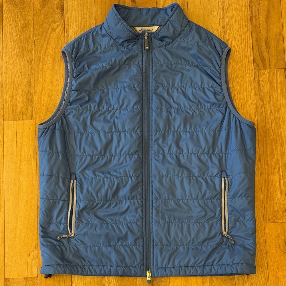 Peter Millar Men's Blue Quilted Vest